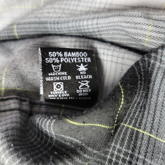 Dixxon Flannel Company End Of The Tunnel Mens Large Black Plaid Pearl Snap SS - Picture 5 of 6